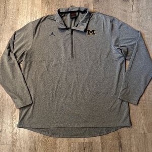 Men's Jordan Michigan Wolverines 1/4 Zip Dri fit